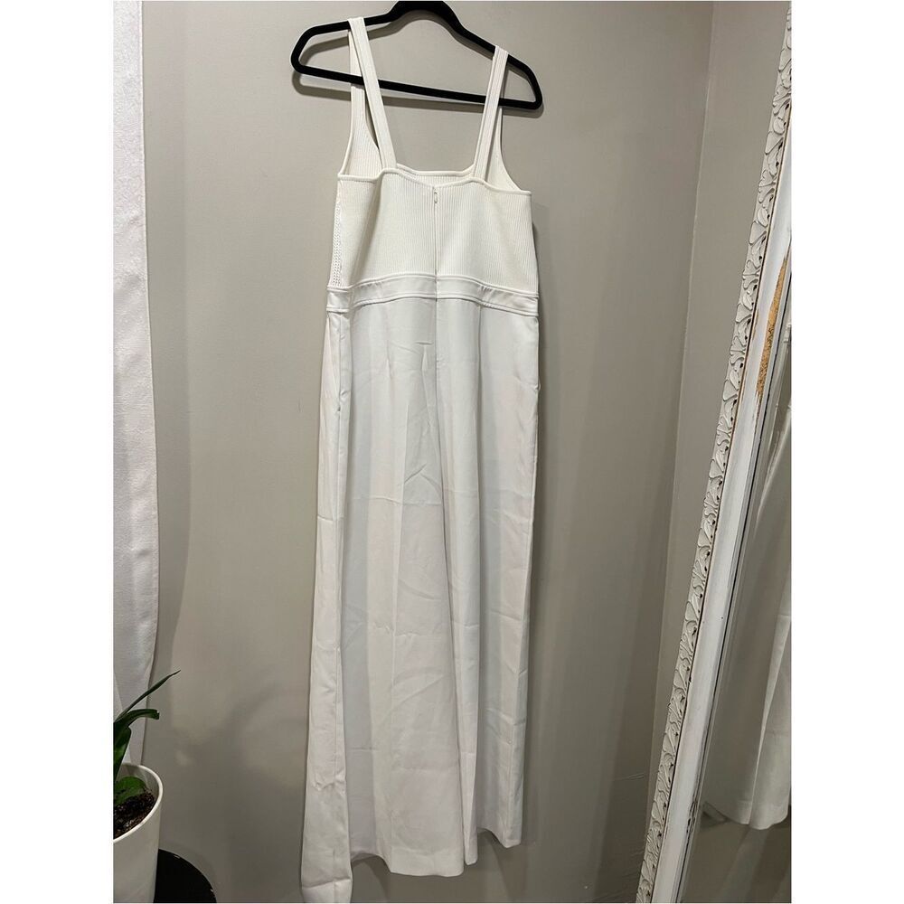 Reiss Carla Perforated-Knit Wide-Leg Jumpsuit in Ivory in size 12 - Picture 10 of 13
